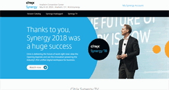 Desktop Screenshot of citrixsynergy.com